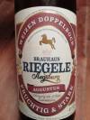 Riegele Weizen Doppelbock Augustus Etikett