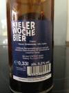 Kieler Woche Bier 2017 Etikett Rueck